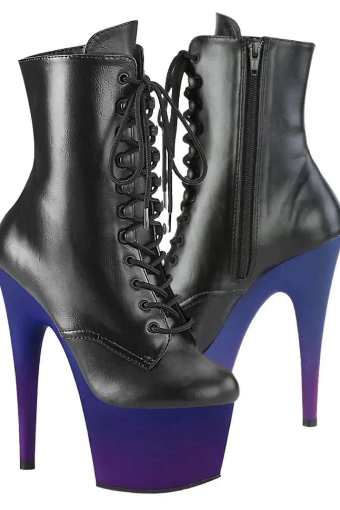 Pleaser ADORE 1020BP Black Blue Boots