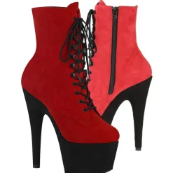 Pleaser ADORE 1020FSTT Red Black Boots