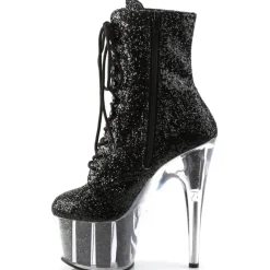 Pleaser ADORE 1020G Boots Black Glitter