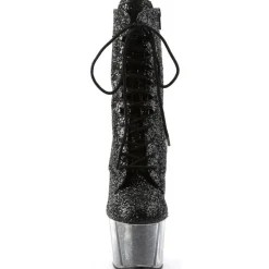 Pleaser ADORE 1020G Boots Black Glitter