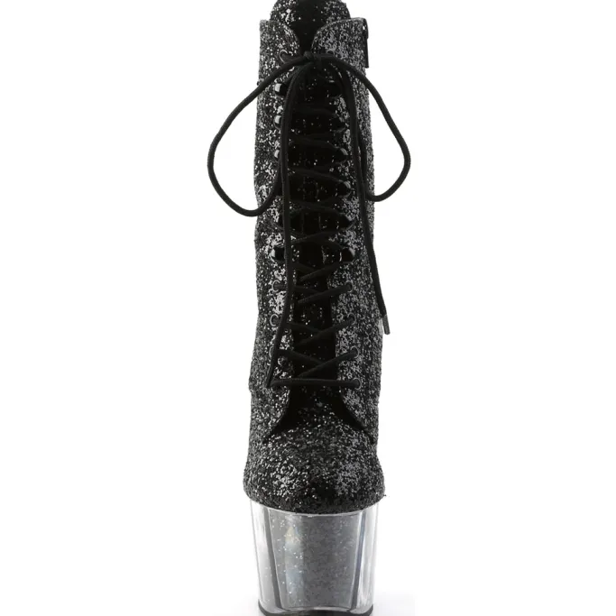 Pleaser ADORE 1020G Boots Black Glitter