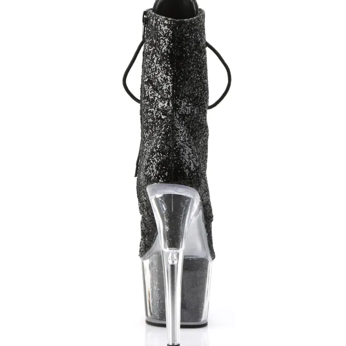 Pleaser ADORE 1020G Boots Black Glitter
