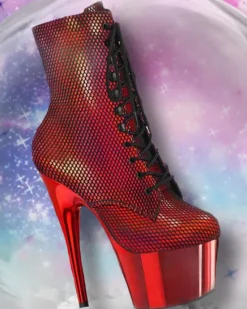 Pleaser ADORE 1020HFN Red Boots