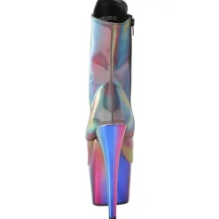 Pleaser ADORE 1020RC Reflective Rainbow Boots