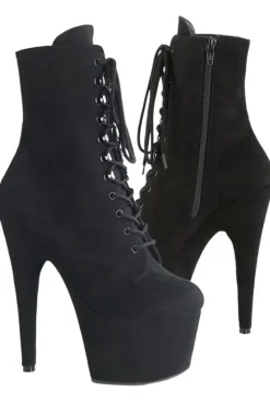 Pleaser ADORE-1020FS Boots Faux Suede Black