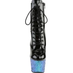 Pleaser ADORE-1020LG Boots Blue Glitter