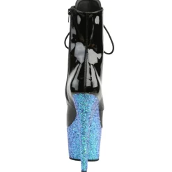 Pleaser ADORE-1020LG Boots Blue Glitter