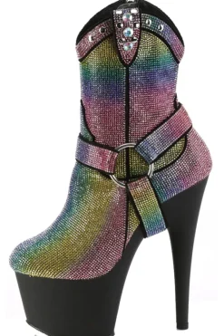 Pleaser ADORE-1029RS Rainbow Boots