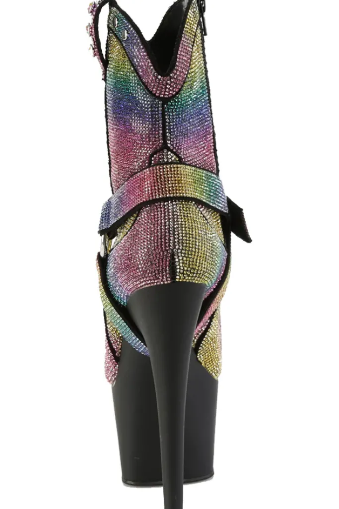 Pleaser ADORE-1029RS Rainbow Boots