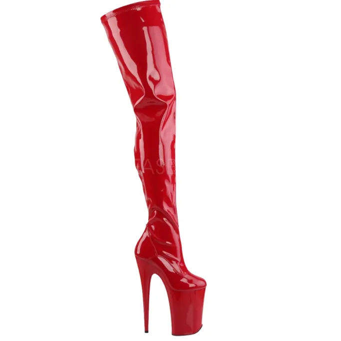 Pleaser INFINITY-4000 Boots Red