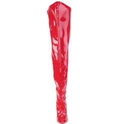 Pleaser Pink Label SEDUCE-3000WC Boots Red WIDE CALF
