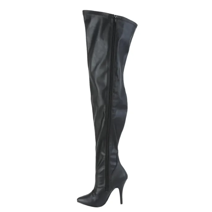 Pleaser Pink Label SEDUCE-3000WC Boots Matte WIDE CALF