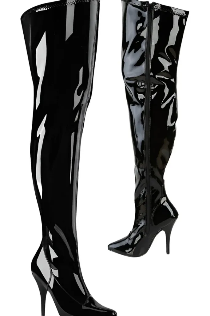 Pleaser Pink Label SEDUCE-3000WC Boots WIDE CALF