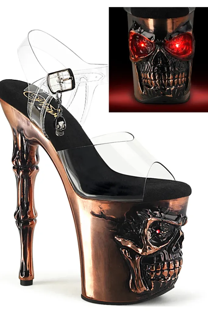 Pleaser Rapture 808-LT Copper Shoes