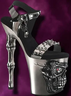 Pleaser Rapture 812-LT Pewter Shoes