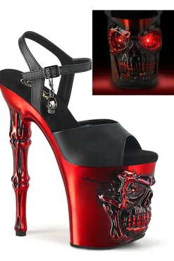 Pleaser Rapture 809-LT Red Shoes