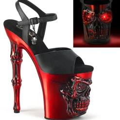 Pleaser Rapture 809-LT Red Shoes