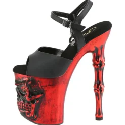 Pleaser Rapture 809-LT Red Shoes