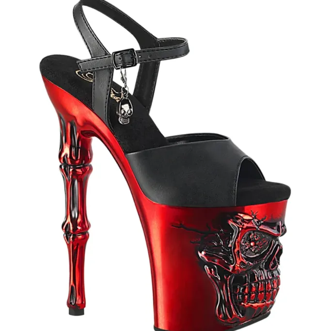 Pleaser Rapture 809-LT Red Shoes