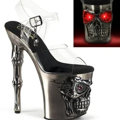 Pleaser Rapture 808-LT Shoes Pewter