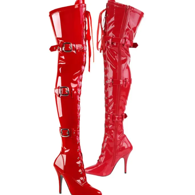 Pleaser SEDUCE-3028 Boots Red
