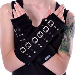 Innocent Clothing Poizen Buckle Armwarmers Black / Silver