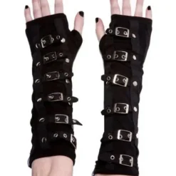 Innocent Clothing Poizen Buckle Armwarmers Black / Silver