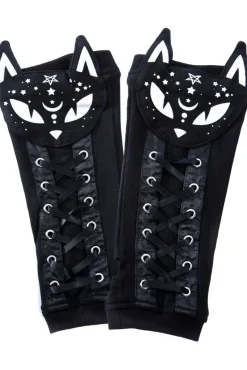 Innocent Clothing Poizen Dark Kitty Armwarmers
