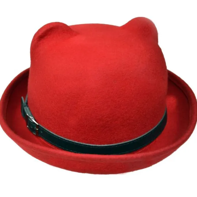 Innocent Clothing Poizen Kitty Bowler Red