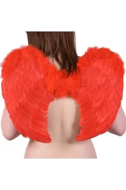 Innocent Clothing Poizen Medium Red Feather Wings