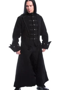 Innocent Clothing Poizen Quentin Coat Black Velvet (S)