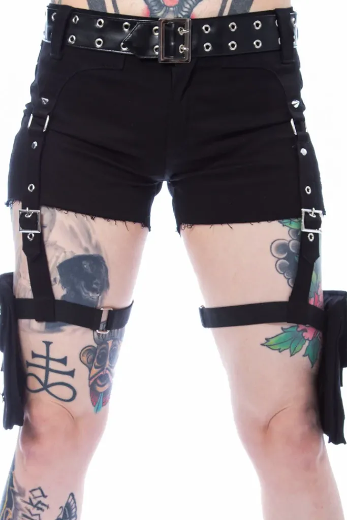 Innocent Clothing Poizen Violet Shorts