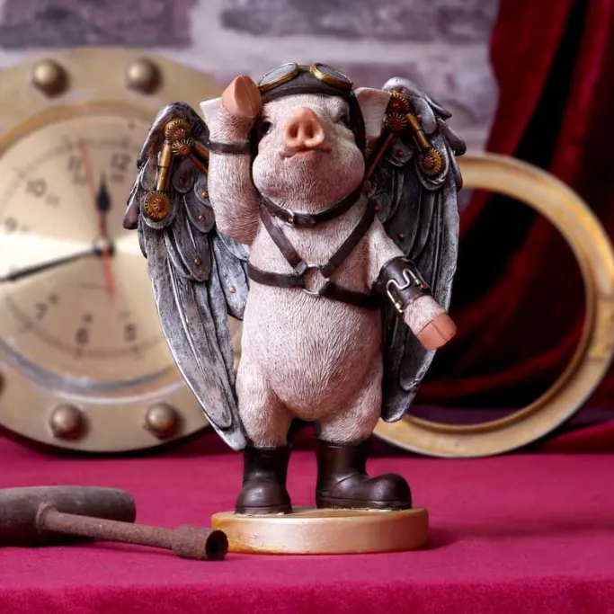 Nemesis Now Porky Pilot Steampunk Pig