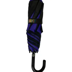 Soake Purple and Black Swirl Folding Umbrella