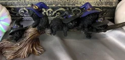 Nemesis Now Purrfect Broomstick Cats