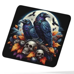Oakhart Industries Ravens and Skulls Coaster Art079