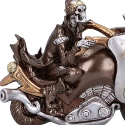 Nemesis Now Rebel Rider Bronze Skeleton Biker Figurine