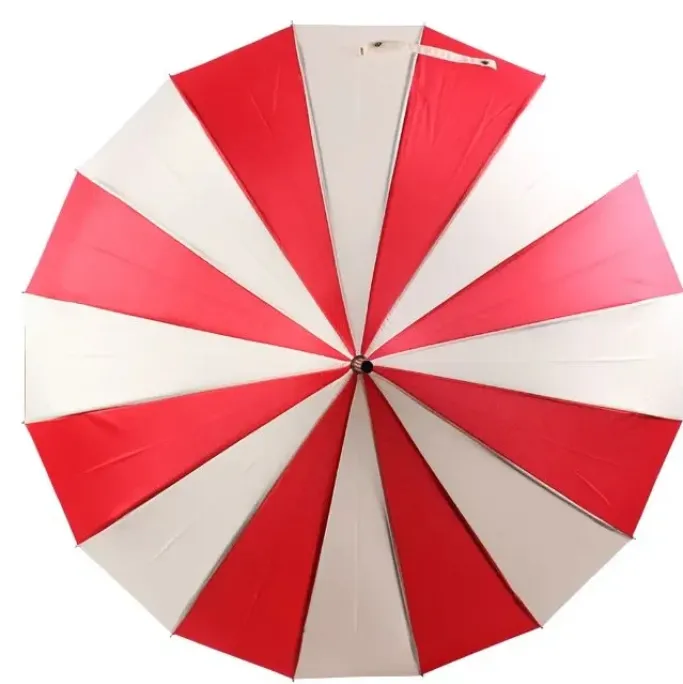 Soake Red and Cream Pagoda Umbrella / Parasol