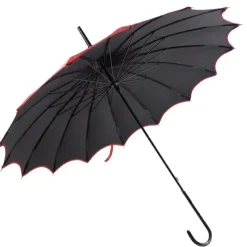 Soake Red Patterned Pagoda Umbrella / Parasol