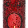 Something Different Red Pillar Crackle Glass Oil Burner