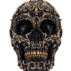 Nemesis Now Renaissance Black and Gold Skull