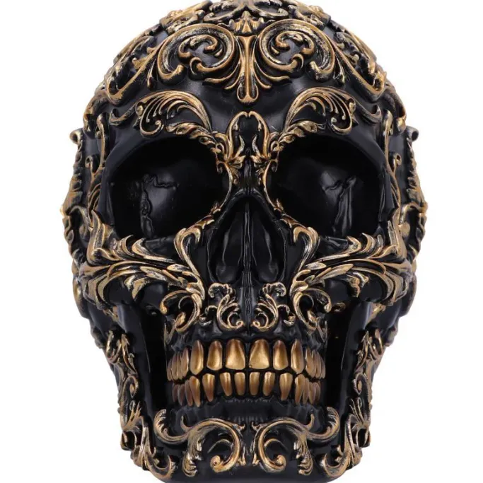 Nemesis Now Renaissance Black and Gold Skull