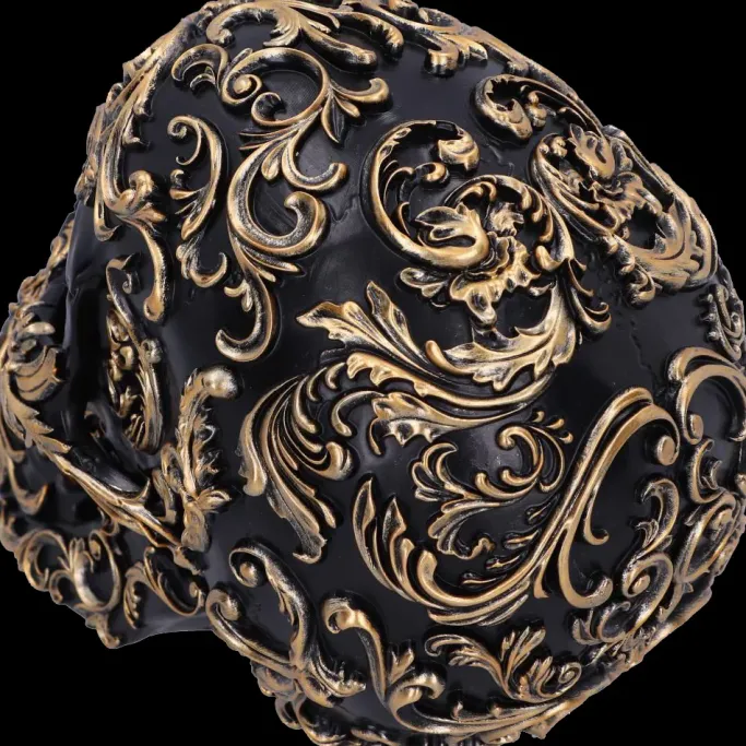 Nemesis Now Renaissance Black and Gold Skull