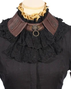 RQBL  Black Jabot and Wristbands