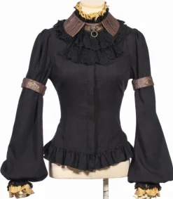 RQBL  Black Jabot and Wristbands