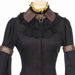 RQBL  Black Jabot and Wristbands