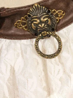 RQBL White Jabot and Wristbands