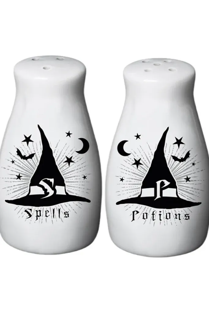 Alchemy Gothic S Spells, P Potions, Salt and Pepper Sets