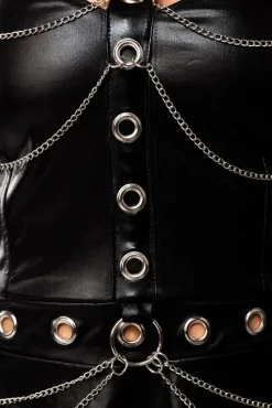 Saresia Flared Wetlook Dress