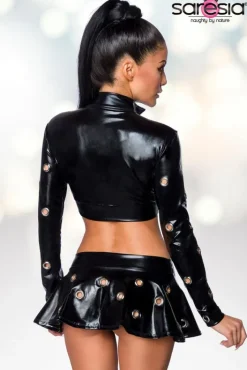 Saresia Metal Wetlook Set with Skirt (L)
